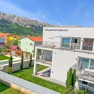 Baska, Exklusive Mit Poolarea In Baska, Krk - Kroatien , Baška Chorwacja